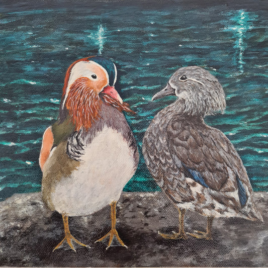 Quiet Company - Original Acrylic painting