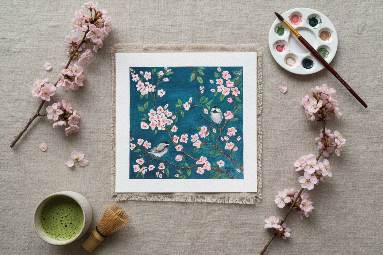 Løvmeis – Flat Lay Horizontal