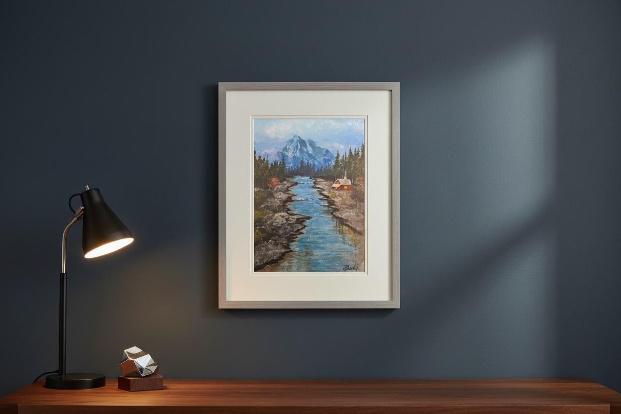 Mountain Landscape – Modern Office Close-up