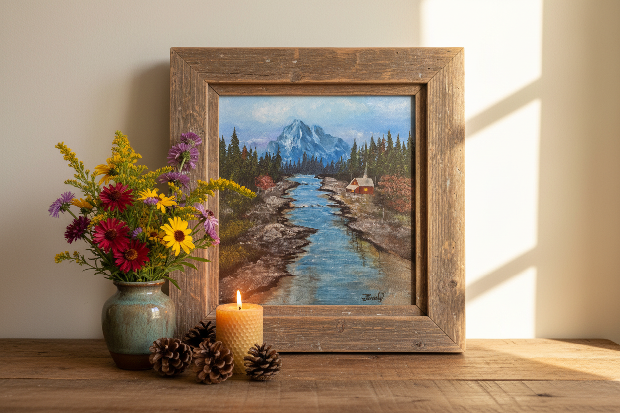Mountain Landscape – Table Close-up
